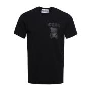 Moschino Teddybjörn Bomull T-shirt Black, Herr