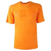 Moschino Snygg Herr T-Shirt med Unik Design Orange, Herr