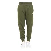 Nike Militärgröna Joggingbyxor med Broderad Logotyp Green, Herr