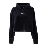 Nike Lättvikts Cropped Hoodie för kvinnor Black, Dam