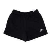 Nike Sportiga Mid-Rise Shorts Svart/Vit Black, Dam
