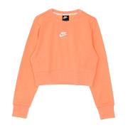 Nike Kort Crewneck Sweatshirt - Crimson Bliss/White Orange, Dam