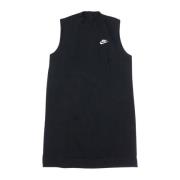Nike Sportklänning Jersey i Svart/Vit Black, Dam