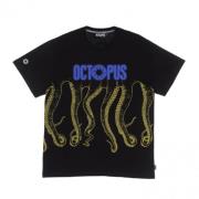 Octopus Blurred Tee Herr T-shirt Black, Herr