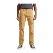 Pepe Jeans Leather Trousers Brown, Herr