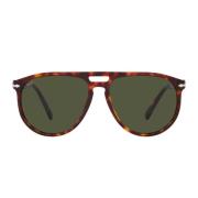 Persol Stiliga Unisex Solglasögon med Grön Lins Brown, Unisex