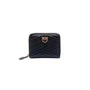 Pinko Chevron Dragkedja Plånbok Black, Dam