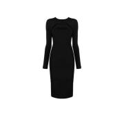 Pinko Elegant Midi Dresses Collection Black, Dam