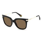 Polaroid Stiliga solglasögon för kvinnliga fashionistas Black, Dam
