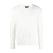 Polo Ralph Lauren Mesh Villa Sweater White, Herr