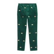 Polo Ralph Lauren Broderade Corduroy Prepster Byxor Green, Herr