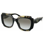 Prada Solglasögon för kvinnor, Aviator stil Black, Dam
