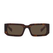 Prada Rektangulära solglasögon med unik stil Brown, Unisex