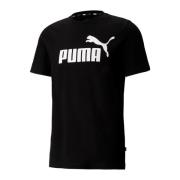 Puma Svart Classic Logo Tee Black, Herr