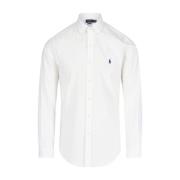 Ralph Lauren Vit Polo Skjorta med Basic Logo White, Herr