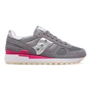 Saucony Bekväma Sneakers med Vadderad Krage och Tunga Gray, Dam