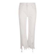 Stella McCartney Distressed Kick Jeans White, Dam