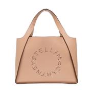 Stella McCartney Shopper-väska med logotyp Pink, Dam