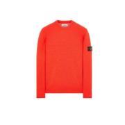 Stone Island Round-neck Knitwear Red, Herr