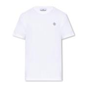 Stone Island Märkt T-shirt White, Herr