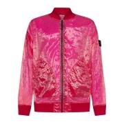 Stone Island Herr Italiensk Bomberjacka Pink, Herr