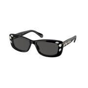 Swarovski Eleganta solglasögon för kvinnor Black, Dam