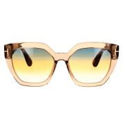 Tom Ford Klassiska fyrkantiga solglasögon Brown, Unisex