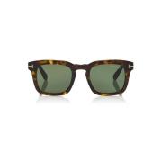 Tom Ford Elegant fyrkantig design solglasögon Brown, Unisex