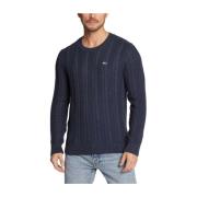 Tommy Hilfiger Jersey Cable Tommy Jeans Blue, Herr