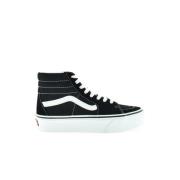 Vans Svart canvas och mocka Sk8-Hi 2.0 Sneaker Black, Dam