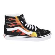 Vans Flame Sk8-Hi Reissue Sneakers Black, Dam