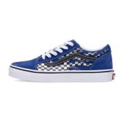 Vans Reflect Check Flame Sneakers Blue, Dam