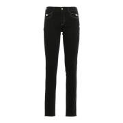 Versace Ikoniska Skinny Jeans för Kvinnor Black, Dam