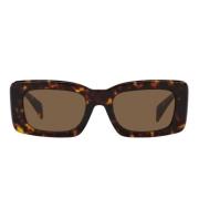 Versace Rektangulära solglasögon Ve4444U 108/73 Brown, Unisex