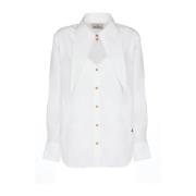 Vivienne Westwood Vit Bomullsskjorta för Kvinnor med Maxi Krage White,...