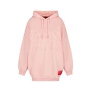 Armani Exchange Oversized Sweatshirt, Avslappnad Stil Pink, Dam