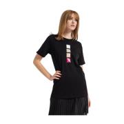 Armani Exchange Klassisk Stil T-shirt, Olika Färger Black, Dam