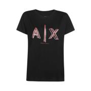 Armani Exchange Elegant Herr T-shirt Black, Dam