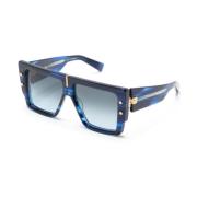 Balmain Stiliga Solglasögon för Vardagsbruk Blue, Dam