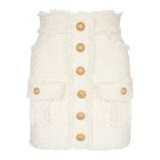 Balmain Tweed pennkjol White, Dam