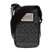 Dolce & Gabbana Monogrammärkt axelväska Black, Unisex