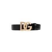 Dolce & Gabbana Leather belt Black, Dam