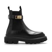 Dolce & Gabbana Läder Chelsea-stövlar Black, Dam