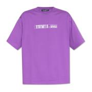 Dolce & Gabbana Tryckt T-shirt Purple, Herr