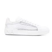 Dolce & Gabbana Logo Mesh-Panel Sneakers White, Dam