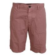 Dolce & Gabbana Rosa Chino Shorts i Bomull för Män Pink, Herr