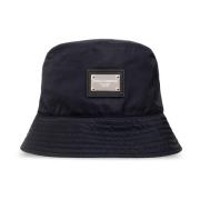 Dolce & Gabbana Bucket hat with logo Blue, Herr