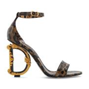 Dolce & Gabbana Barockklackade sandaler Brown, Dam