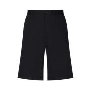 Dolce & Gabbana Logo-Plaque Bermuda Shorts Black, Herr