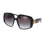 Dolce & Gabbana Sensuella solglasögon med metalliska detaljer Black, U...